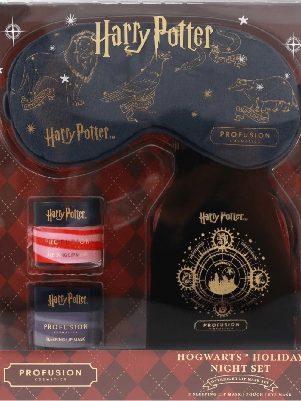 Profusion Cosmetics Harry Potter Holiday Night Set Black & Gold + Mirror NWT